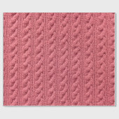 Papier Cadeau Gros plan du motif de la texture du pull. (Plat)