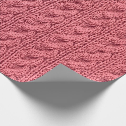 Papier Cadeau Gros plan du motif de la texture du pull. (Coin)