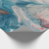 Papier Cadeau Gros plan Photo de la peinture à marbrage d'eau (Coin)