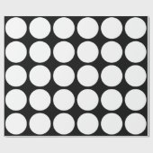 Papier Cadeau Gros Points Blancs (Plat)