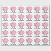 Papier Cadeau Gros porc (Plat)