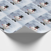 Papier Cadeau Gros rond Funky Tin Snowman (Coin)