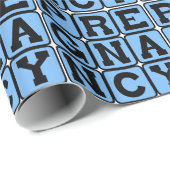 Papier Cadeau Grossesse, Enceinte avec bébé (Coin rond)