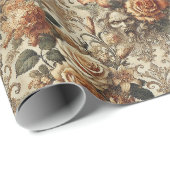 Papier Cadeau Grotesque Elegance – Gothic Victorian (Coin rond)