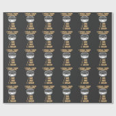 Papier Cadeau Groupe de percussion du Humour de tambour sarcasti (Plat)