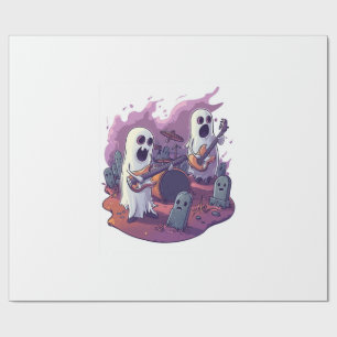 Papier Cadeau Groupe de Rock Fantôme