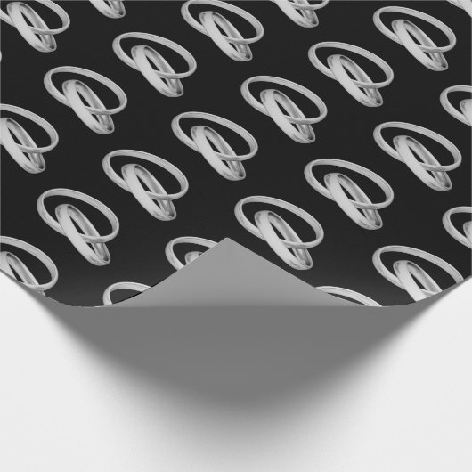 Papier Cadeau groupe mariage d'argent (Coin)
