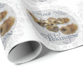 Papier Cadeau Groupe Pékinois (Coin rond)