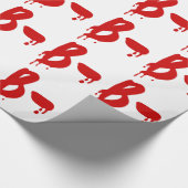 Papier Cadeau Groupe sanguin B- Hôpital d'horreur négatif (Coin)