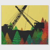 Papier Cadeau Grue à canette du Nord-Ouest sur l'Imaginaire de p (Plat)