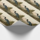Papier Cadeau Grue Bleue Heron Audubon Peinture (Coin)