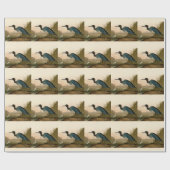 Papier Cadeau Grue Bleue Heron Audubon Peinture (Plat)
