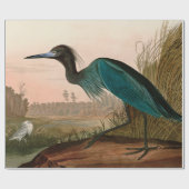 Papier Cadeau Grue bleue ou Heron Birds of America Audubon Impri (Plat)