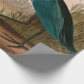 Papier Cadeau Grue bleue ou Heron Birds of America Audubon Impri (Coin)