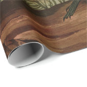 Papier Cadeau Grue bleue ou Heron Birds of America Audubon Impri (Coin rond)