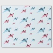 Papier Cadeau Grue de papier principale japonaise d'origami (Plat)