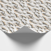 Papier Cadeau Grue de style japonais : design élégant. (Coin)