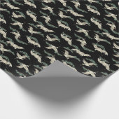 Papier Cadeau Grue japonaise élégante : représentation artistiqu (Coin)