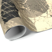 Papier Cadeau Grunge abstrait (Coin rond)