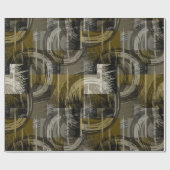 Papier Cadeau Grunge Abstrait, brun monochrome (Plat)