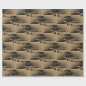 Papier Cadeau Grunge boueuse de voie de course de chevaux (Plat)