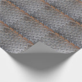 Papier Cadeau Grunge diamant métal, texture en acier soudé. (Coin)