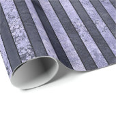 Papier Cadeau Grunge en détresse violet et noir (Coin rond)