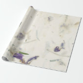 Papier Cadeau Grunge Floral Naturel Shabby Terre Grass Mulberry (Déroulé)