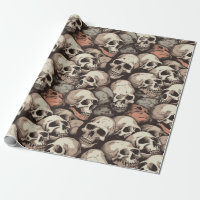 grunge pile de crânes dessin motif sans soudure