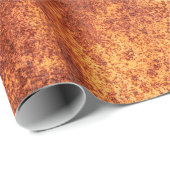 Papier Cadeau Grunge rouillé texture métallique, rouille et fini (Coin rond)