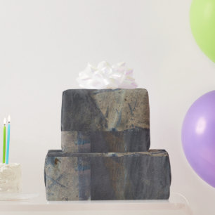 Papier Cadeau Grungy Conception d'ardoise Abstraite