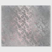 Papier Cadeau Grungy gris rose rose argenté Poudre flush flush (Plat)