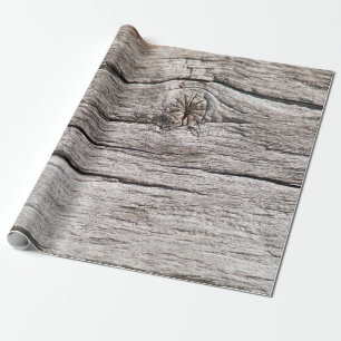 Papier Cadeau Grungy patinée horizontale argentée grange non pei