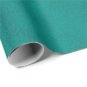 Papier Cadeau Grungy Smudge bleu Turquoise (Coin rond)