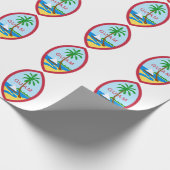 Papier Cadeau Guam Seal (Coin)