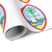 Papier Cadeau Guam Seal (Coin rond)