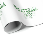 Papier Cadeau Guatemala Racines Word Art Papier (Coin rond)