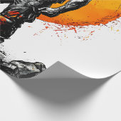 Papier Cadeau guerrier barbare médiéval imaginaire hummer force (Coin)