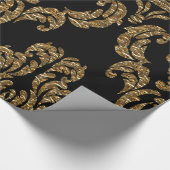 Papier Cadeau GuildHall Regal Damask noir (Coin)