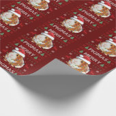 Papier Cadeau Guinea Pig Ugly Christmas Sweater Merry Pigmas (Coin)