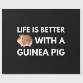 Papier Cadeau Guinéen Pig Lover (Plat)