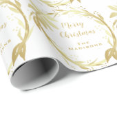 Papier Cadeau Guirlande marquée avec des lettres par main de (Coin rond)