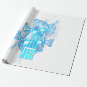 Papier Cadeau Guitar Lover Head of A Bass Guitar Player