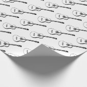 Papier Cadeau Guitare acoustique (Coin)