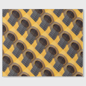Papier Cadeau Guitare acoustique (Plat)