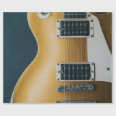 Papier Cadeau Guitare acoustique géniale (Plat)