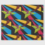 Papier Cadeau Guitare colorée (Plat)