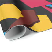 Papier Cadeau Guitare colorée (Coin rond)