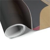 Papier Cadeau Guitare cool (Coin rond)