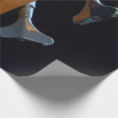 Papier Cadeau Guitare de basse cool (Coin)